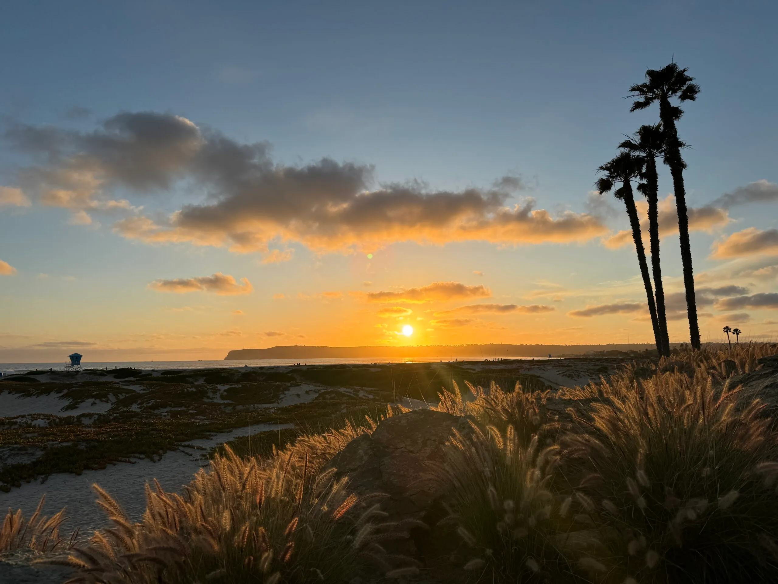 Sunset at Coronado Beach - prettiest beaches in San Diego