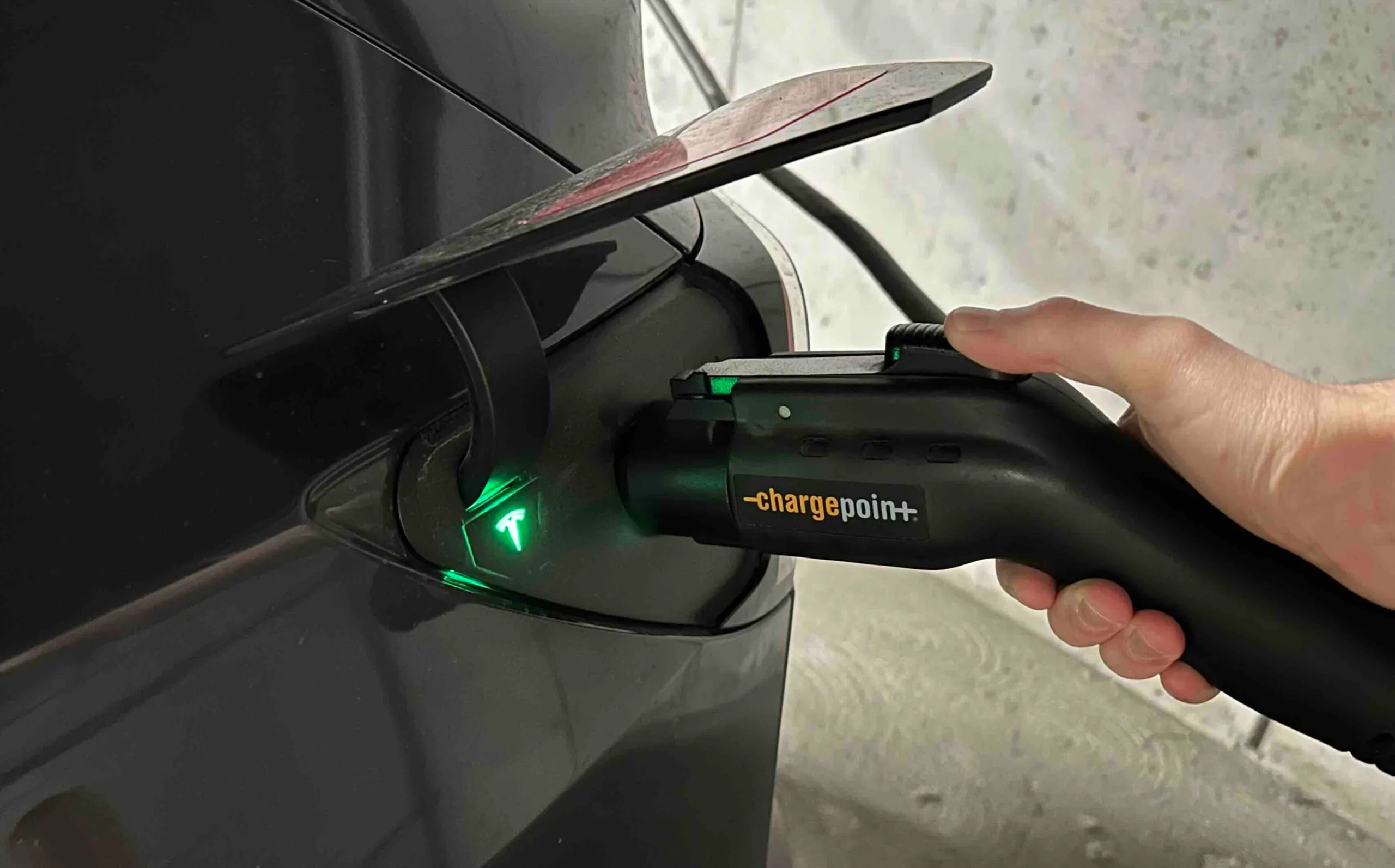 EV charging with ChargePoint EVSE charging station